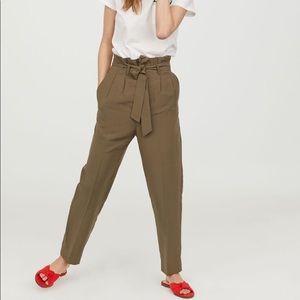 Paper bag waist pants